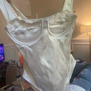 Zara Shimmery Bustier Bodysuit